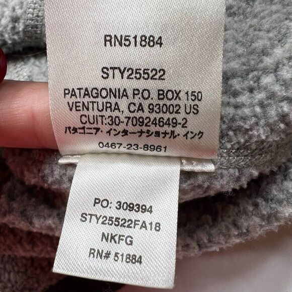 Patagonia Men's Quarter Zip Better Sweater Two Tone Grey Size Medium - Picture 7 of 10